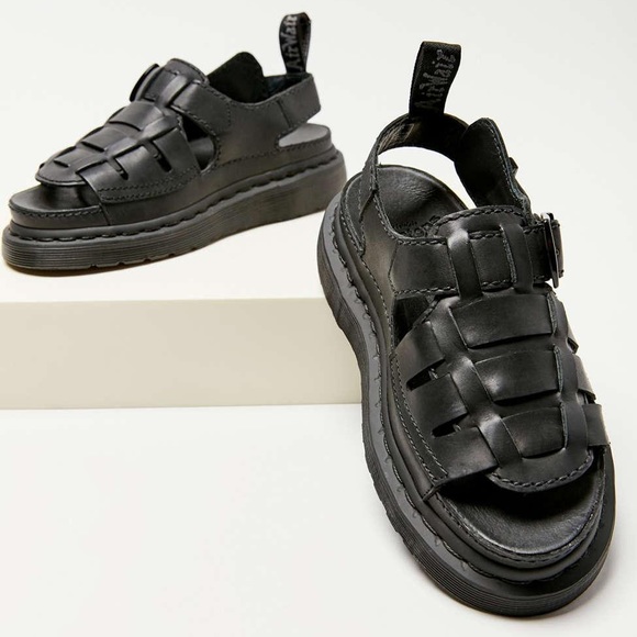 Dr. Martens Black Mono Fisherman Sandals - Picture 15 of 15